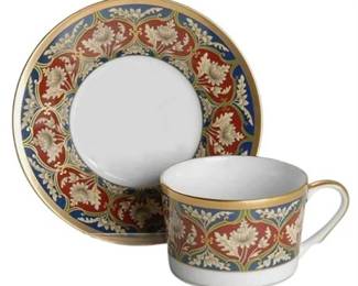 Lot 080-256
Christian Dior Fine China Tabriz Teacups & Saucers, Six (6)