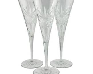 Lot 090-044
Waterford Crystal The Millennium Collection “Health” Champagne Flutes, Four (4)