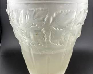 Lot 210
Rene Lalique Frosted Glass Plant Pot with Lead Etchings