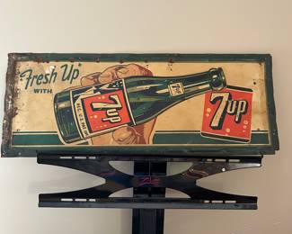 Vintage Metal 7-Up Sign