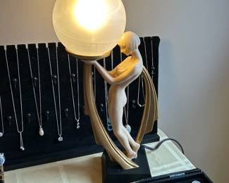 Art Deco Nude Lamp