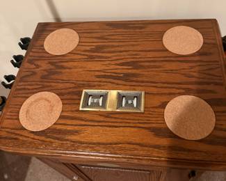 Brunswick Billiard/Pool Cue Holder and Storage Cabinet
