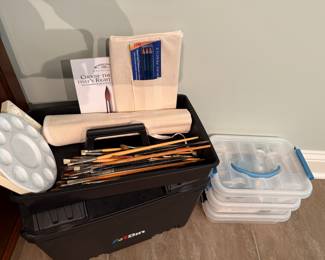 Paintbrushes and Paints