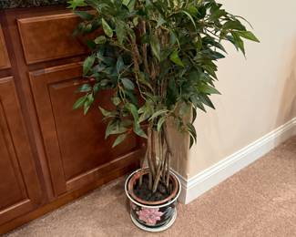 Faux Plant, Ceramic Pot