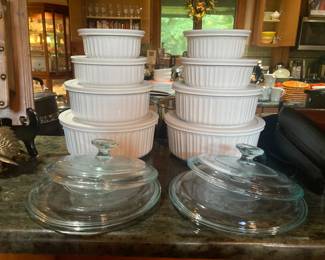 CorningWare French White collection.