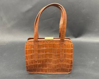 Sondra Roberts Croc Pattern Purse