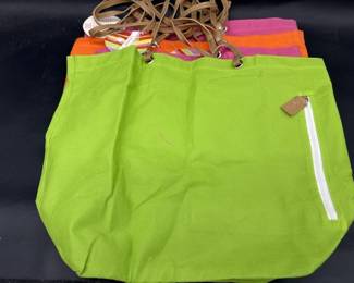 (4) Colorful Two's Company Totes w/ Tags