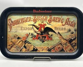 1987 Anheuser Busch Export Beers Metal Tray