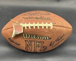 Vintage Football Signed by Tom Landry & Bob Lilly
