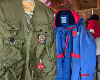 Stearns Fishing vest & Rain/Boat wet weather gear