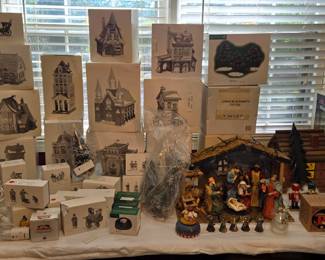 Dept 56 early Dickens & Heritage Village pieces 