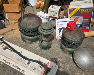 Coleman camping gear (not all pictured)
