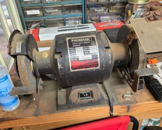 Promark 1/3 hp bench grinder