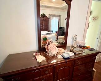 Dresser with mirror