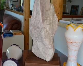 Stone sculpture by Whidbey artist Ivan Neaigus