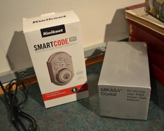 Smart Code door lock & Mikasa vase