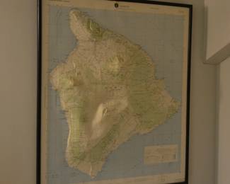 Topographic Map of Hawaii