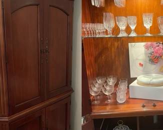Armoire Bar 
4 ft wide X 25 inches deep X 81 1/2 inches tall 
