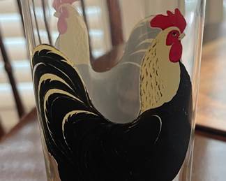 8 Rooster glasses 