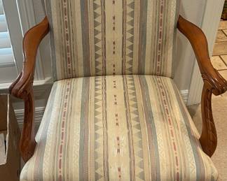 Vintage Authenticate Emile Bellet Pleine Floraison Seriolithographer Chair 