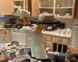 1709.  Large Chef Statue