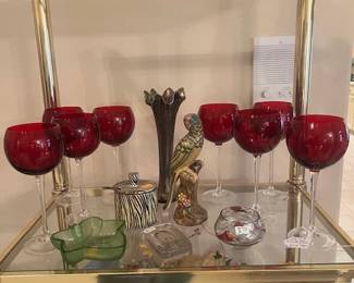 1642. Ruby Stem Glass