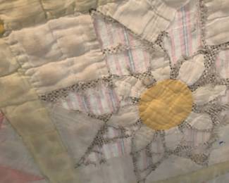 #34 Antique Star Quilt (as is some tears and other blimishes) - 70x80 $60.00