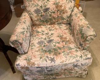 #88 Floral Club Chair $30.00