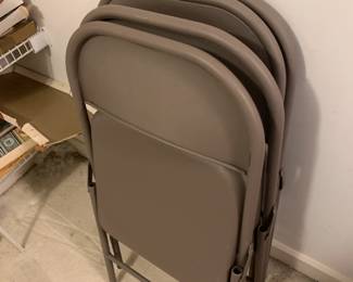 #27 Set of 4 Metal folding Chairs $20.00