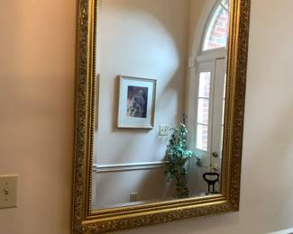 #48 Gold Beveled Framed Rectangular Mirror - 34x48 $125.00