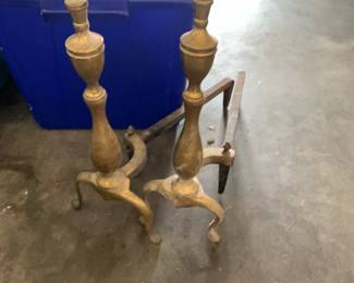 #149 Brass Andirons (pair) $20.00