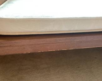 #11 Wood Mid-Century Stool w/sliding Door to Cabinet & 1 Drawer - 62x20x24 (as is finish) $300.00