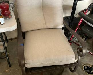 #121 Leisure Garden Specialty - Swivel Outdoor Rocker w/cushions $75.00