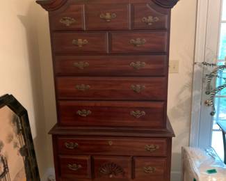 #81 American Drew Chest of 9 Drawers - Hi Boy Chest - 38x21x72 $175.00