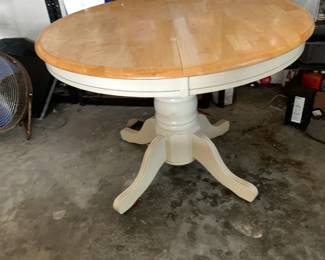 #123 Wood Top Round Table - 42 Round x 29 $75.00
