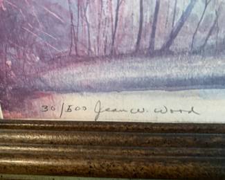 #25 Jean Wood Print 30/500 of The Steamboat Gothic House - on Canvas Framed - 29x25 $120.00