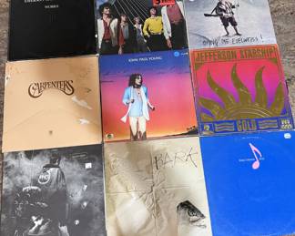 Vinyl Record Lot - Emerson Lake & Palmer, Air Supply, John Paul Young, The Carpenters, Jefferson Starship & More.