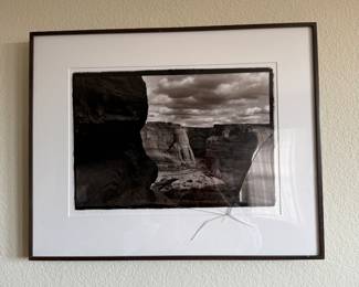 “Canyon de Chelly” black and white photograph by Peter O.Shea