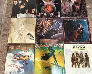 Vintage Record Albums, Commander Cody, Joe Walsh, Stryper (remember them???) 