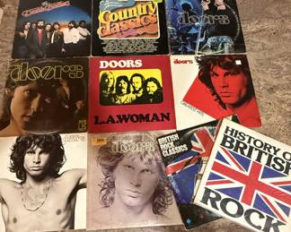 Vintage Vinyl Record Lot - The Doors & More.
