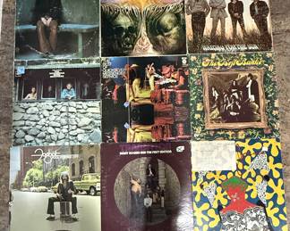 Vintage Record Vinyl Albums - Quicksilver - Messenger service, the Byrds, The Notorious Byrd Brothers, Jackie Lomax,  Moody Blues, The Doors Waiting For The Sun, 