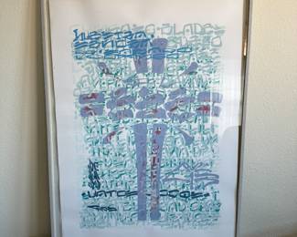  “Locos” by Chaz Bojorquez 1990 Print signed and numbered by the artist 3/25