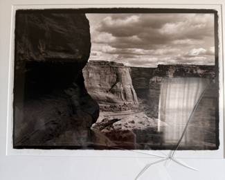  “Canyon de Chelly” black and white photograph by Peter O.Shea
