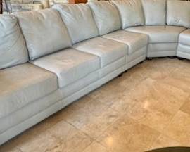 Large Leather Sectional Sofa Custom Made Build-a-Sofa.