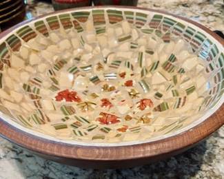 Italian Mosaic Serving Bowl.