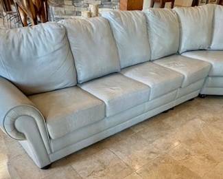Large Leather Sectional Sofa Custom Made Build-a-Sofa.