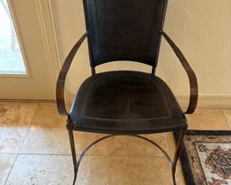 6 Artistica&nbsp;Leather Wrapped Chairs.