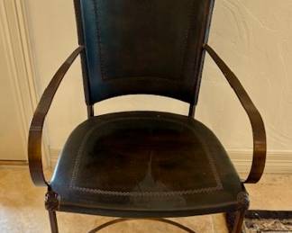 6 Artistica&nbsp;Leather Wrapped Chairs.