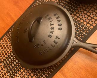 Antique Cast Iron Skillet & Lid