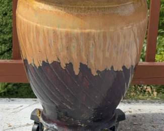 Large Glazed Outdoor Ceramic Pot
